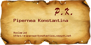 Pipernea Konstantina névjegykártya